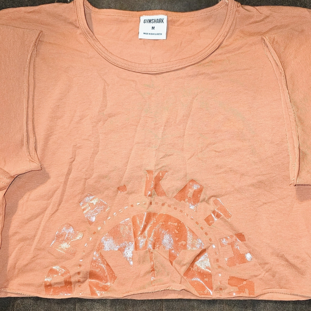 Gymshark Women's Coral/ Orange Top